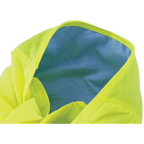 Chill-Its&reg; 6710CT Cooling Triangle Hats, High Visibility Lime-Yellow Helyx Safety & Industrial Supplies
