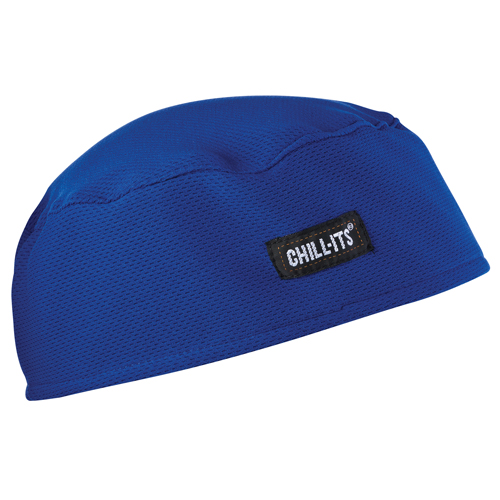 Chill-Its&reg; 6630 Cooling Skull Caps, Blue Helyx Safety & Industrial Supplies