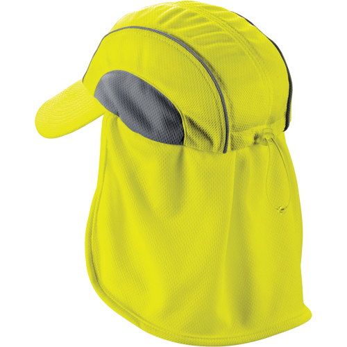 Chill-Its&reg; 6650 Cooling Hats with Neck Shades, Hi-Vis Lime Helyx Safety & Industrial Supplies