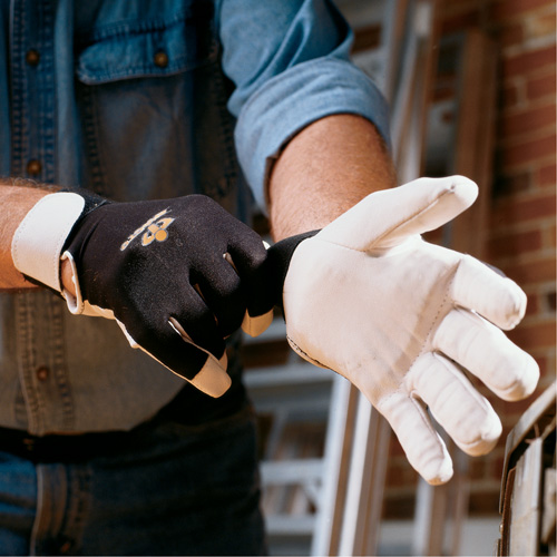 Anti-Vibration Air Glove&reg;, Size Medium, Pearl Leather Palm Helyx Safety & Industrial Supplies