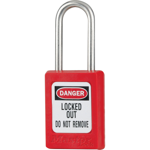 Cadenas de s&eacute;curit&eacute; S31 Zenex, Rouge, Cl&eacute;s diff&eacute;rentes, Thermoplastique, Largeur de 1-3/8" Helyx Safety & Industrial Supplies