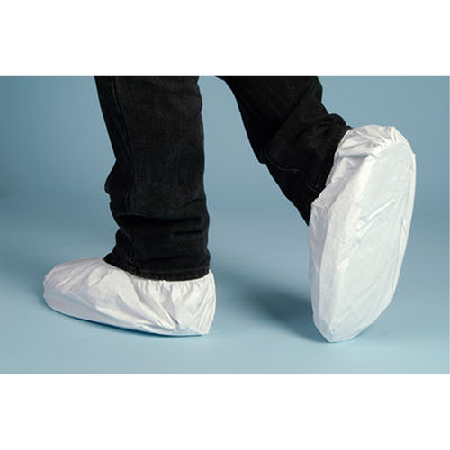 Couvre-chaussures , Grand, Microporeux, Blanc Helyx Safety & Industrial Supplies