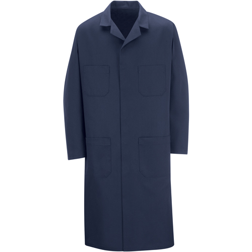 Shop Coats, Poly-Cotton, Size 36, Navy Blue Helyx Safety & Industrial Supplies