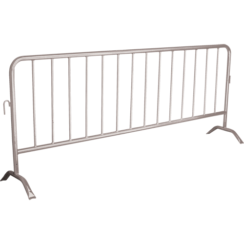 Barri&egrave;re portative, Emboîtables, 102" lo x 40" h, Argent Helyx Safety & Industrial Supplies