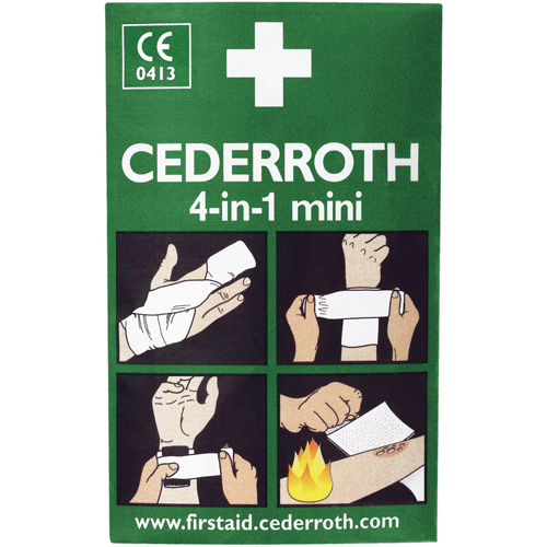 Coagulant 4-dans-1 Cederroth, 5" lo x 3" la Helyx Safety & Industrial Supplies