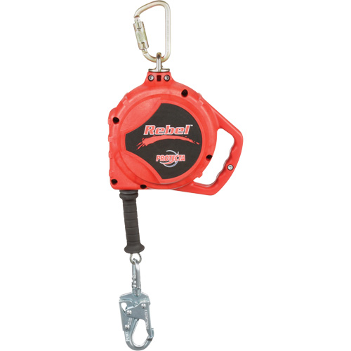Cordage de s&eacute;curit&eacute; autor&eacute;tractable Rebel, 33', Acier galvanis&eacute;, Pivotant Helyx Safety & Industrial Supplies