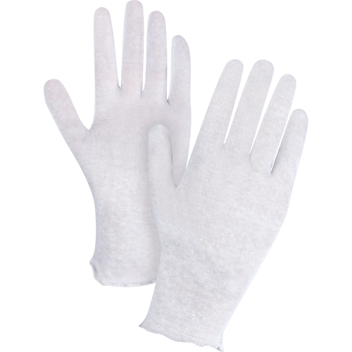Gants d'inspection l&eacute;gers, Poly/coton, Poignet Non ourl&eacute;, Hommes Helyx Safety & Industrial Supplies