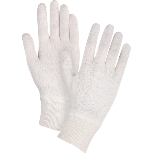 Mediumweight Inspection Gloves, Poly/Cotton, Knit Wrist Cuff, Ladies Helyx Safety & Industrial Supplies