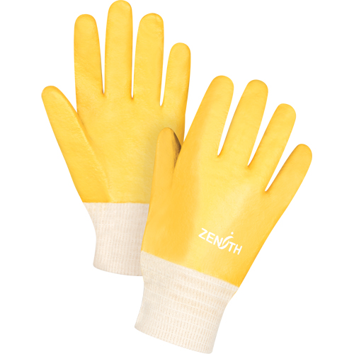 Rough-Finish Chemical-Resistant Gloves, Size 9, 10" L, PVC, Interlock Inner Lining, 47-mil Helyx Safety & Industrial Supplies