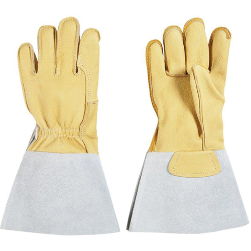 Welding Gloves, Grain Cowhide, Size Medium Helyx Safety & Industrial Supplies