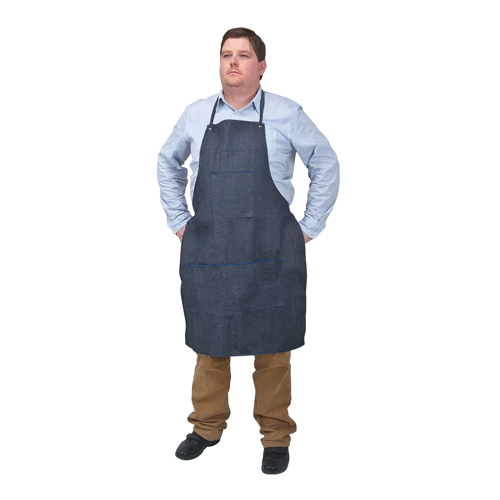 Tablier, Coton, 38" lo x 28" la, Bleu Helyx Safety & Industrial Supplies