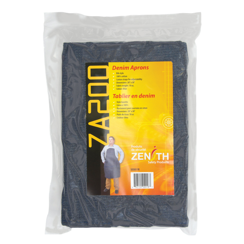 Apron, Cotton, 38" L x 28" W, Blue Helyx Safety & Industrial Supplies