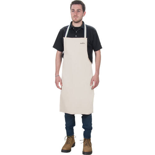 Apron, Cotton, 36" L x 29" W, Natural Helyx Safety & Industrial Supplies