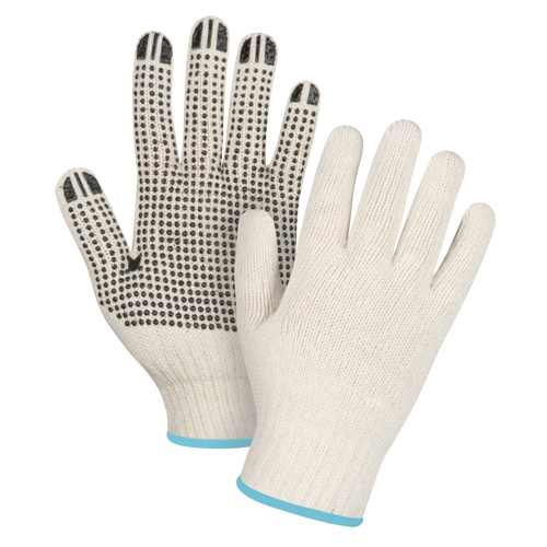Gants tricot&eacute;s de poids lourd, Poly/coton, Un c&ocirc;t&eacute;, Calibre 7, T-Grand Helyx Safety & Industrial Supplies