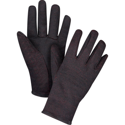 Gants de jersey, Grand, Brun, Molleton rouge, &agrave; enfiler Helyx Safety & Industrial Supplies