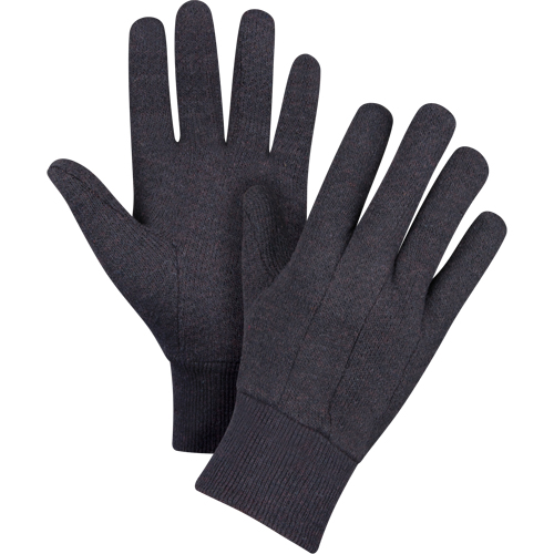 Jersey Gloves, Large, Brown, Unlined, Knit Wrist Helyx Safety & Industrial Supplies