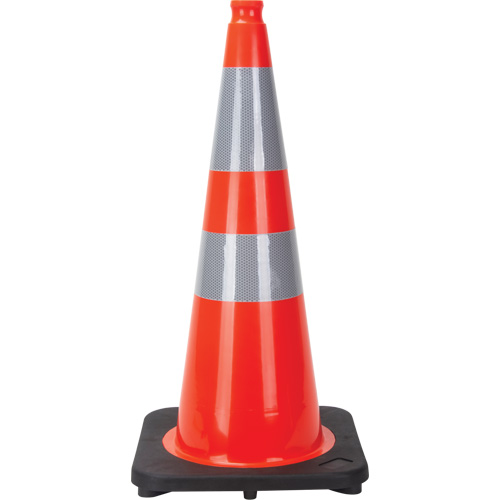 Traffic Cone, 28", Orange, 4" & 6" Reflective Collar(s) Helyx Safety & Industrial Supplies