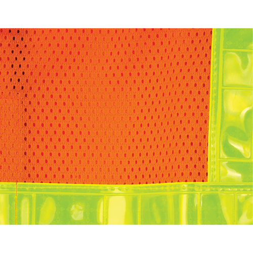 5-Point Tear-Away Traffic Safety Vest, High Visibility Orange, Medium, Polyester Helyx Safety & Industrial Supplies