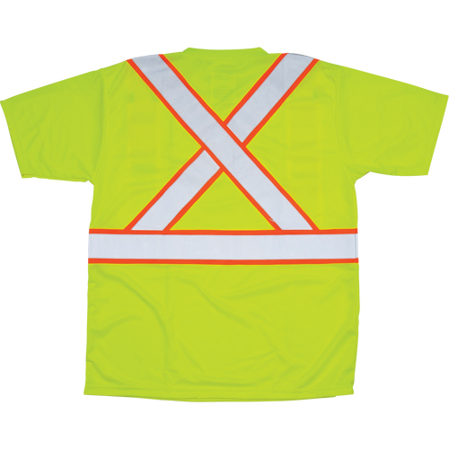 T-shirt conforme &agrave; la CSA, Polyester, Moyen, Jaune lime haute visibilit&eacute; Helyx Safety & Industrial Supplies
