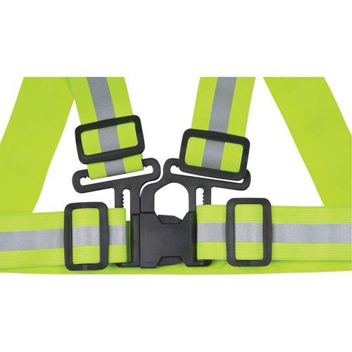 Standard-Duty Safety Harness, High Visibility Lime-Yellow, Silver Reflective Colour, Large Helyx Safety & Industrial Supplies