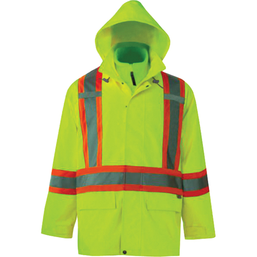 Journeyman 3-in-1 Safety Jackets, Polyester, High Visibility Lime-Yellow, Small Helyx Safety & Industrial Supplies