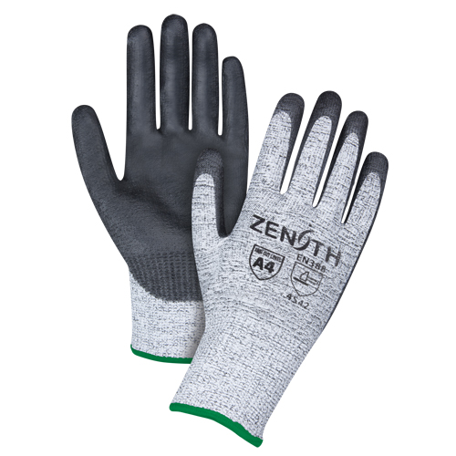 Seamless Stretch Cut-Resistant Gloves, Size Medium/8, 13 Gauge, Polyurethane Coated, HPPE Shell, ANSI/ISEA 105 Level 4/EN 388 Level 5 Helyx Safety & Industrial Supplies