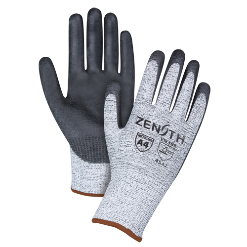 Gants &eacute;lastiques sans coutures r&eacute;sistants &agrave; la coupe, Taille Grand/9, Calibre 13, Rev&ecirc;tement Polyur&eacute;thane, Enveloppe en PEHP, ANSI/ISEA 105 niveau 4/EN 388 niveau 5 Helyx Safety & Industrial Supplies