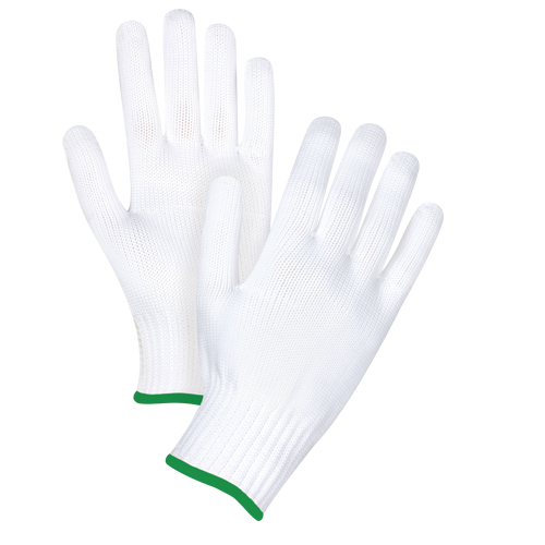 Gants tricot&eacute;s sans couture, Polyester, Calibre 10, Moyen Helyx Safety & Industrial Supplies