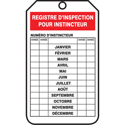 Safety Tags, Cardstock, 3-1/8" W x 5-7/8" H, French Helyx Safety & Industrial Supplies