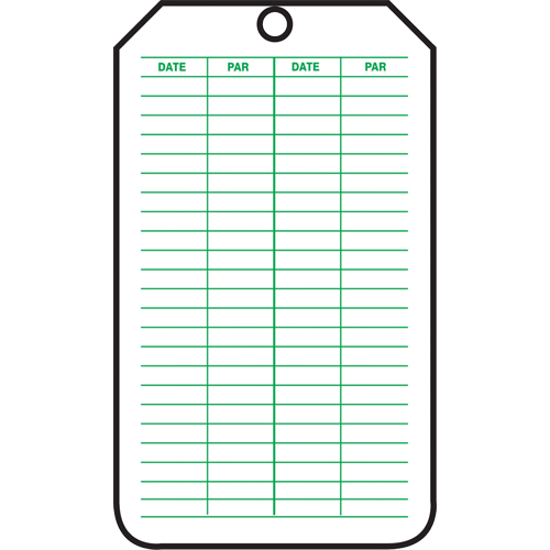 Inspection Tags, Plastic, 3-1/8" W x 5-7/8" H, French Helyx Safety & Industrial Supplies