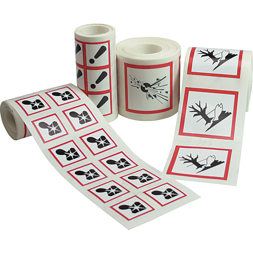GHS Pictogram Labels, Paper, Roll, 1" L x 1" W Helyx Safety & Industrial Supplies