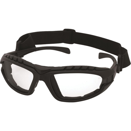 Dustdevil Black Frame Safety Glasses, Clear Lens, Anti-Fog/Anti-Scratch, ANSI Z87+/Meets/Exceeds CSA Z94.3 Helyx Safety & Industrial Supplies