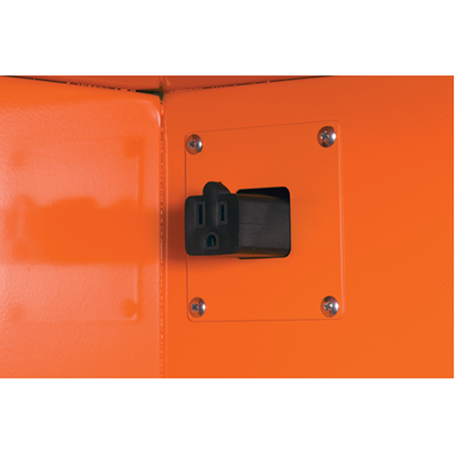 Armoires de rangement pour pr&eacute;paration aux situations d'urgence, Acier, 4 Tablettes, 65" h x 43" la x 18" P, Orange Helyx Safety & Industrial Supplies