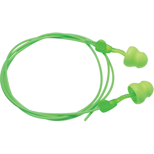 Bouchons d'oreilles en mousse Glide, Vrac - Boîte, Avec cordon Helyx Safety & Industrial Supplies