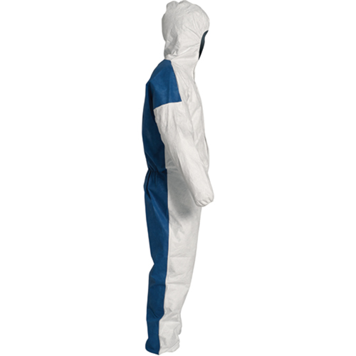 Combinaisons avec capuchon, T-Grand, Bleu/Blanc, Tyvek 400 D Helyx Safety & Industrial Supplies