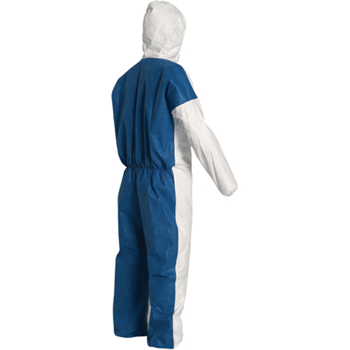 Combinaisons avec capuchon, T-Grand, Bleu/Blanc, Tyvek 400 D Helyx Safety & Industrial Supplies