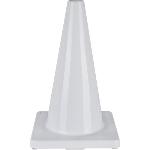 C&ocirc;ne de couleur pour la signalisation, 18", Blanc Helyx Safety & Industrial Supplies
