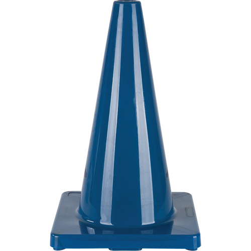C&ocirc;ne de couleur pour la signalisation, 18", Bleu Helyx Safety & Industrial Supplies