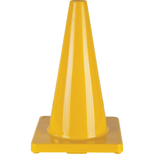C&ocirc;ne de couleur pour la signalisation, 18", Jaune Helyx Safety & Industrial Supplies