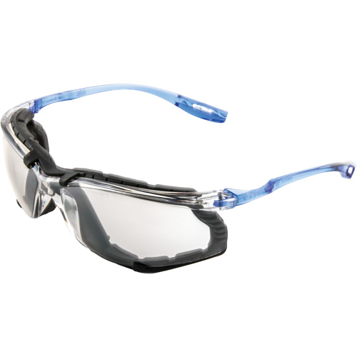 Lunettes de s&eacute;curit&eacute; avec joint en mousse Virtua, Lentille Miroir int&eacute;rieur/ext&eacute;rieur, Antibu&eacute;e, ANSI Z87+/R&eacute;pond ou surpasse la norme CSA Z94.3 Helyx Safety & Industrial Supplies