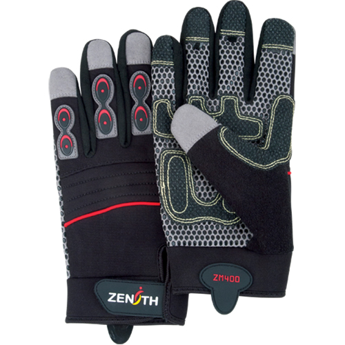 Gants pour m&eacute;canicien ZM400 de premi&egrave;re qualit&eacute;, Paume Synth&eacute;tique, Taille T-Grand Helyx Safety & Industrial Supplies