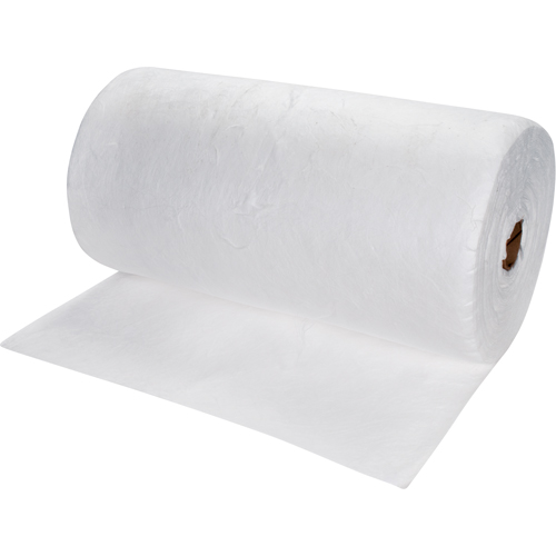 Rouleaux absorbants souffl&eacute;es de premi&egrave;re qualit&eacute;, Lourd, 150' lo x 30" la, Absorption 50 gal. Helyx Safety & Industrial Supplies