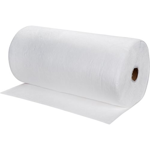 Rouleaux absorbants souffl&eacute;es de premi&egrave;re qualit&eacute;, Poids moyen, 150' lo x 30" la, Absorption 40 gal. Helyx Safety & Industrial Supplies