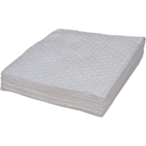 Premium Bonded Sorbent Pads, Oil Only, 15" x 17", 8 gal. Absorbancy Helyx Safety & Industrial Supplies