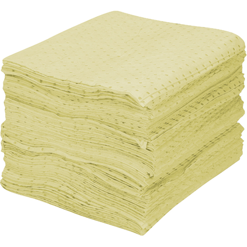 Premium Fine Fiber Sorbent Pads, Hazmat, 15" x 17", 30 gal. Absorbancy Helyx Safety & Industrial Supplies