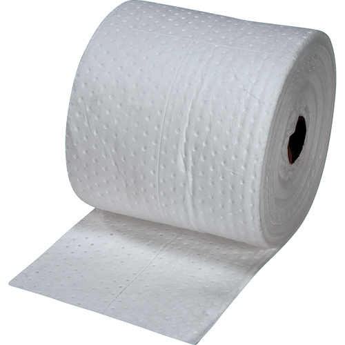 Rouleaux absorbants lamin&eacute;s (SMS) de premi&egrave;re qualit&eacute;, Poids moyen, 150' lo x 15" la, Absorption 20 gal. Helyx Safety & Industrial Supplies