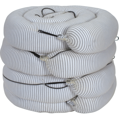 Premium Sorbent Boom, Universal, 10' L x 8" W, 70 gal. Absorbancy, 4 /Pack Helyx Safety & Industrial Supplies