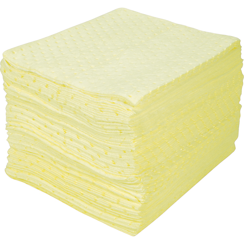 Premium Bonded Sorbent Pads, Hazmat, 15" x 18", 30 gal. Absorbancy Helyx Safety & Industrial Supplies