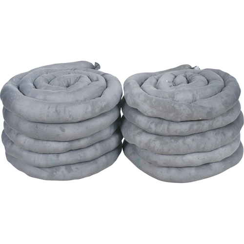 Sorbents Socks, Universal, 40 gal. Absorbancy, 3" W x 10' L, Pack of 10 Helyx Safety & Industrial Supplies