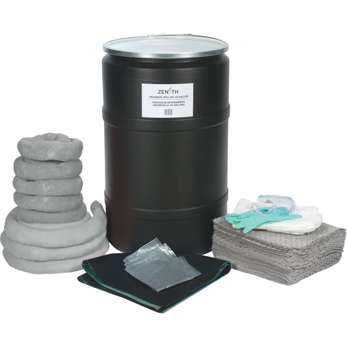 Spill Kit, Universal, Drum, 55 US gal. Absorbancy Helyx Safety & Industrial Supplies